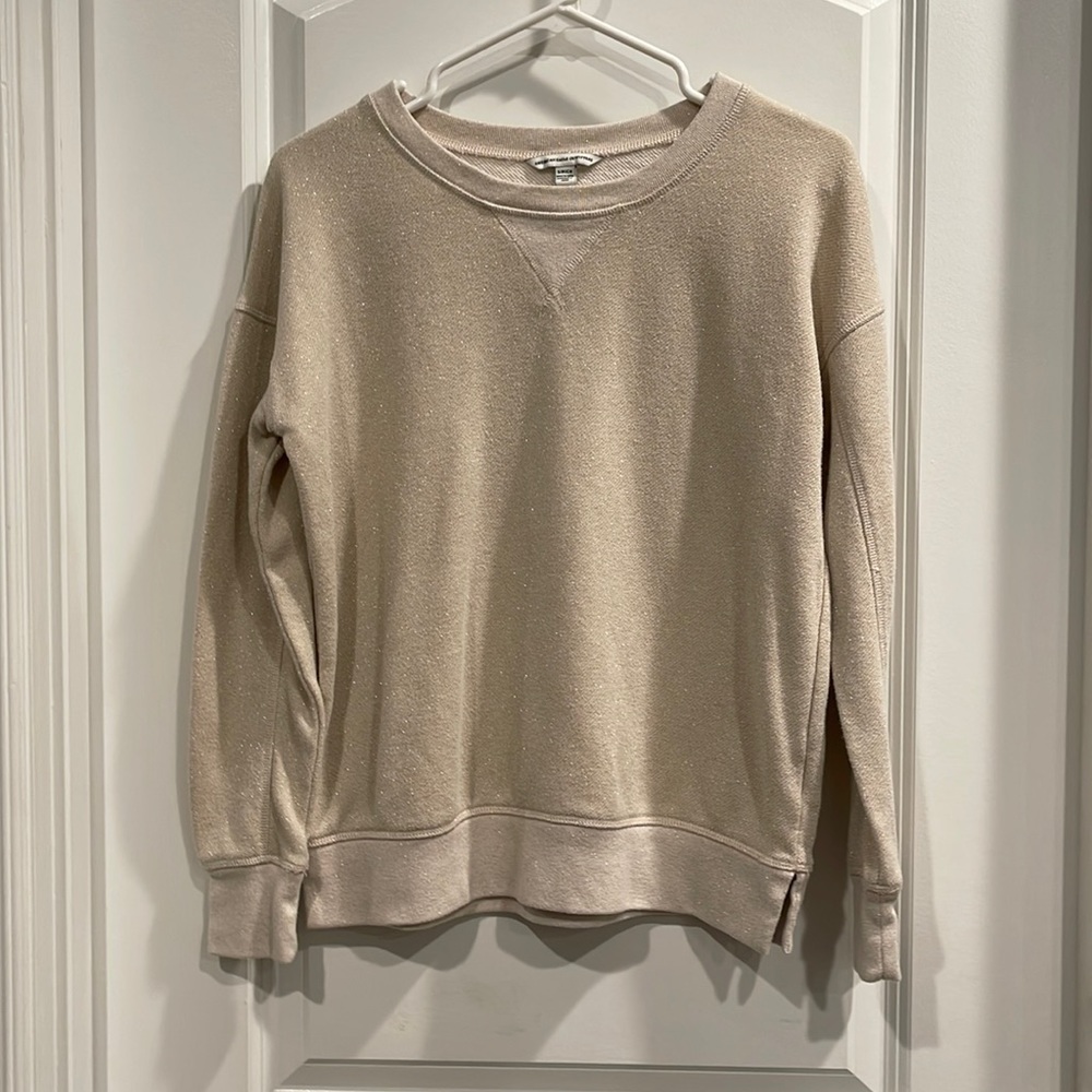 💜American Eagle Cream- Gold Crew💜